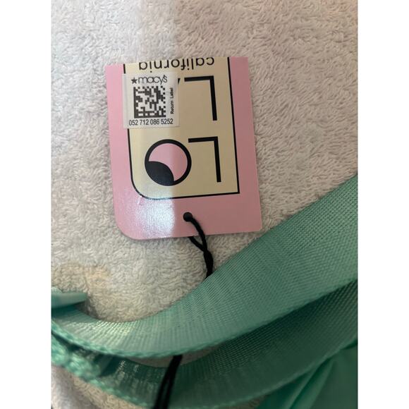 NEW LOLA CALIFORNIA Mondo spearmint green L nylon belt bag fanny pack travel NWT - Picture 5 of 7